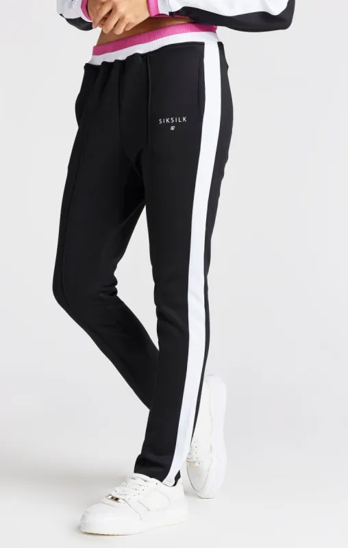 Girls Black Retro Track Pant sold by Siksilk