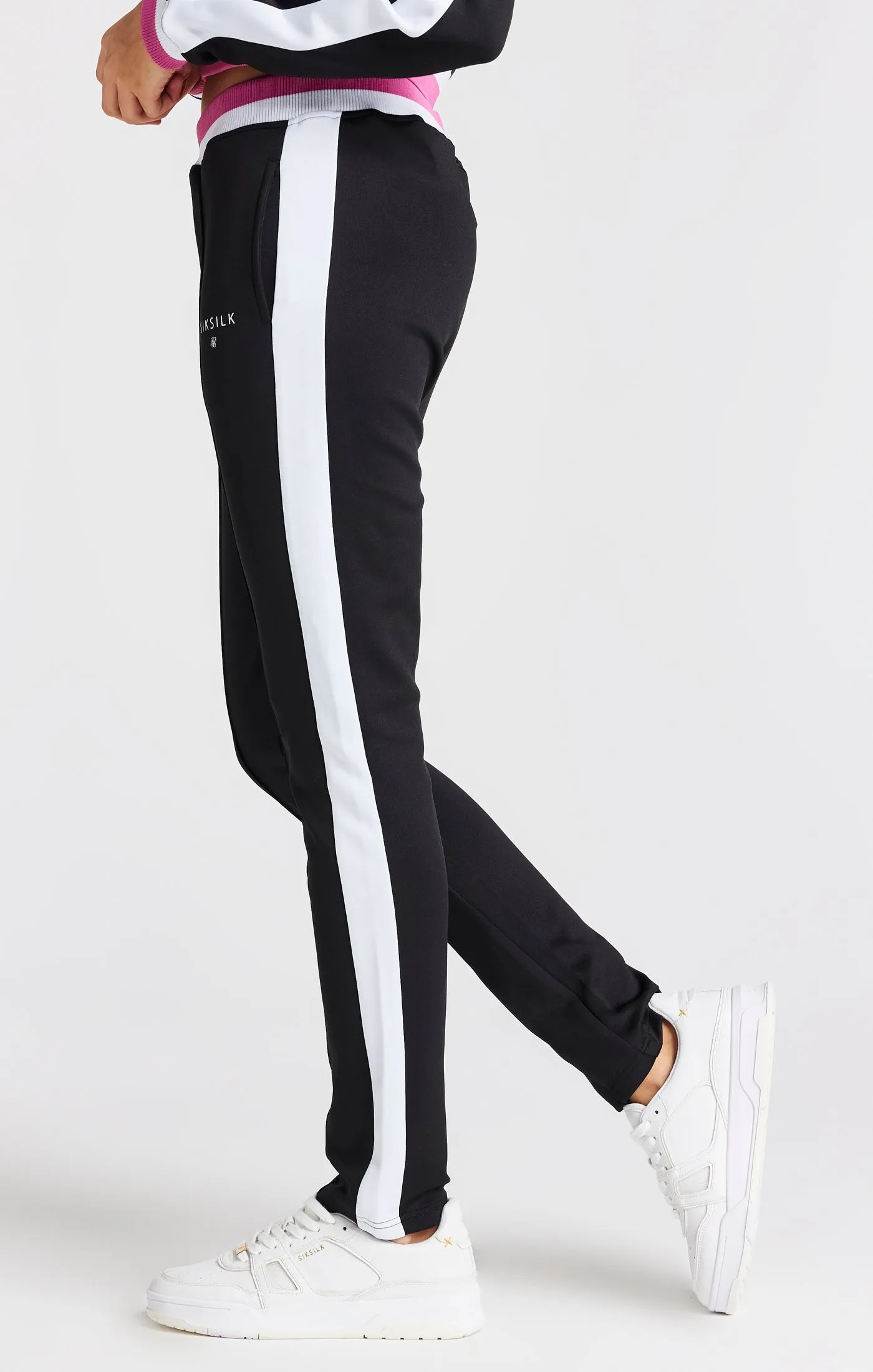 Girls Black Retro Track Pant sold by Siksilk product image thumbnail 2