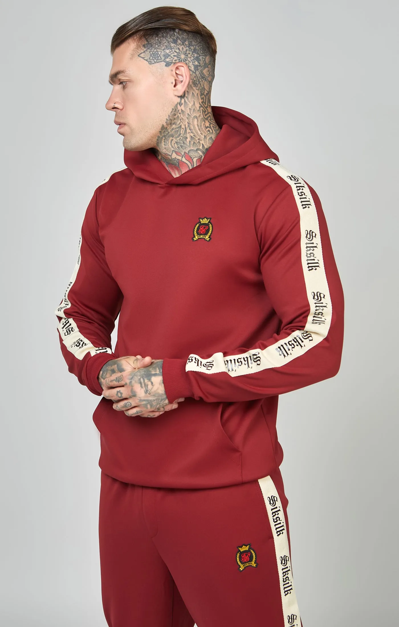 Poly Oth Hoodie With Gothic Side Tape sold by Siksilk product image thumbnail 4
