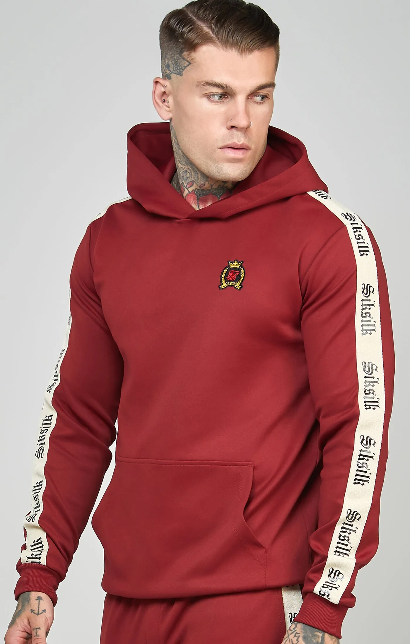 Poly Oth Hoodie With Gothic Side Tape sold by Siksilk