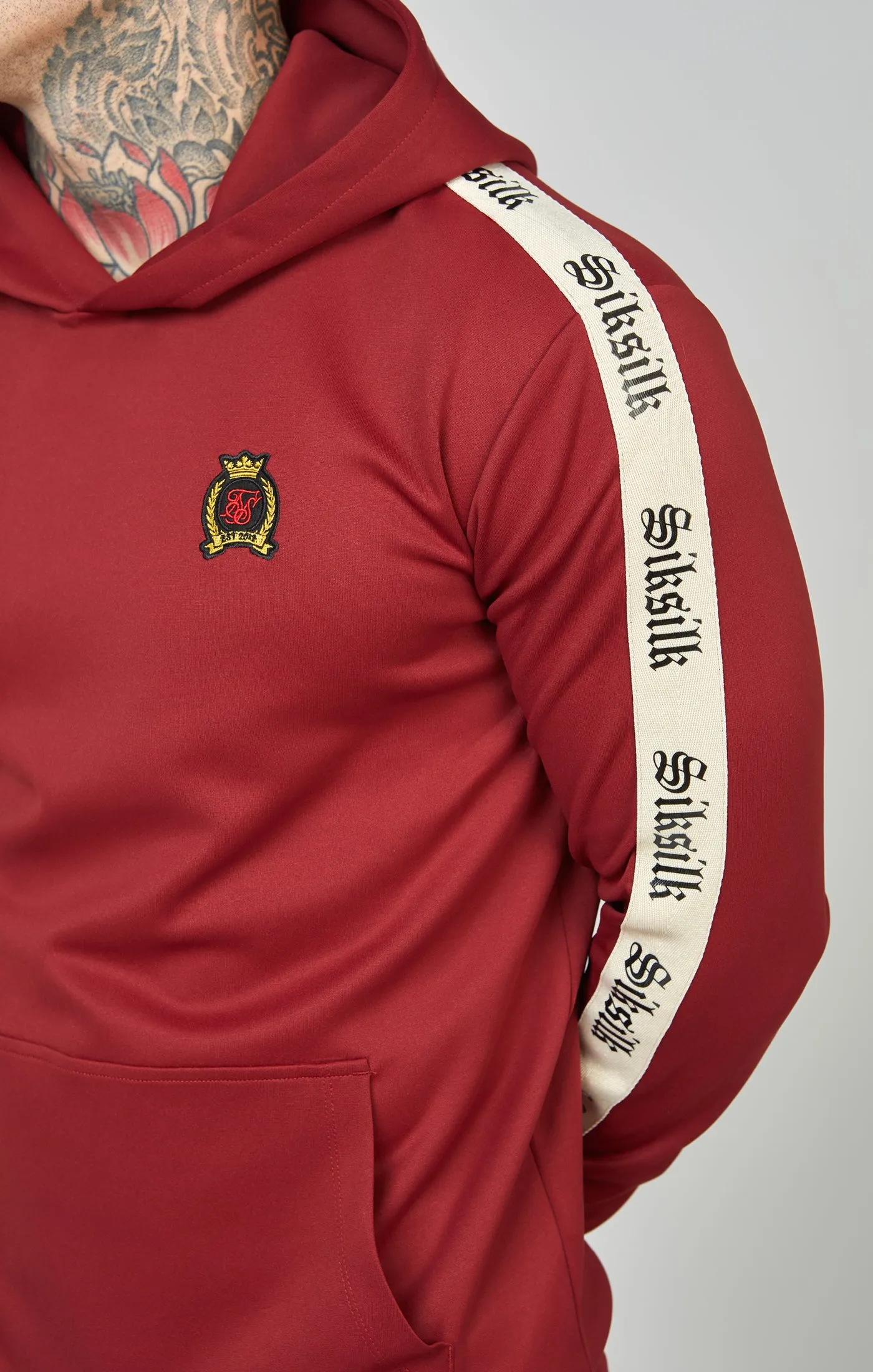 Poly Oth Hoodie With Gothic Side Tape sold by Siksilk product image thumbnail 3