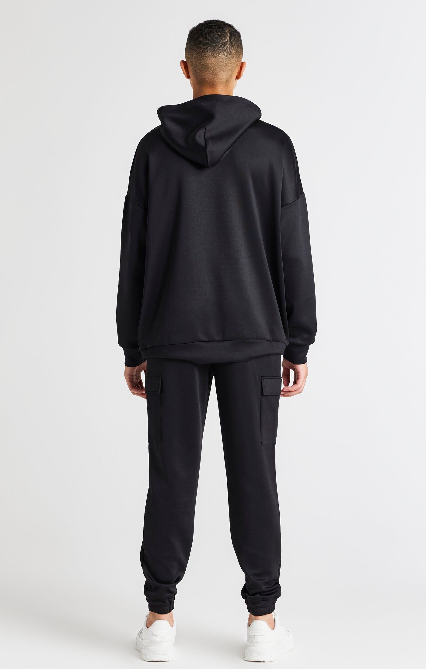 Boys Black Oversized Hoodie sold by Siksilk product image thumbnail 5