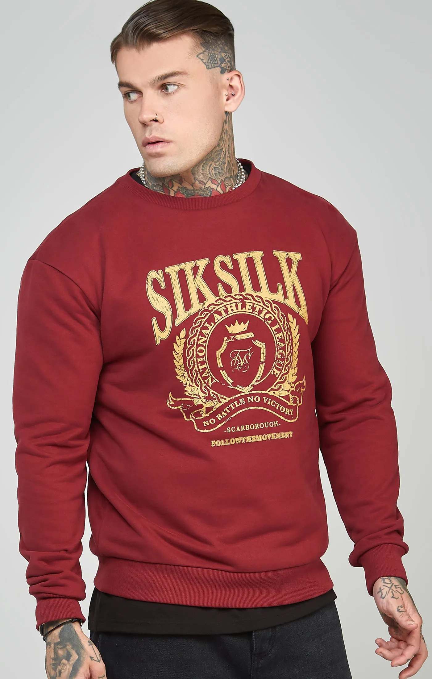 Oversized Crest Logo Sweatshirt sold by Siksilk