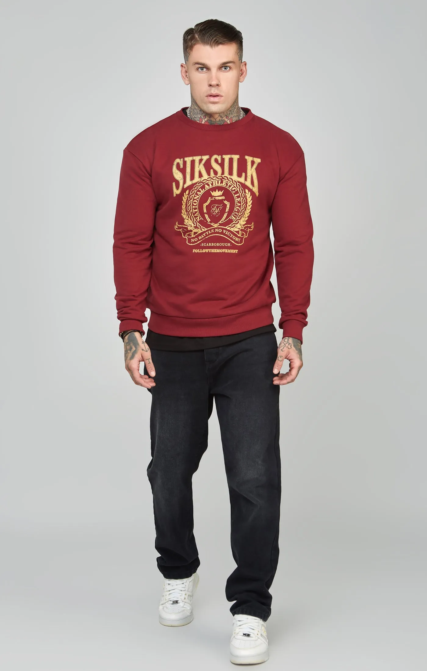 Oversized Crest Logo Sweatshirt sold by Siksilk product image thumbnail 3