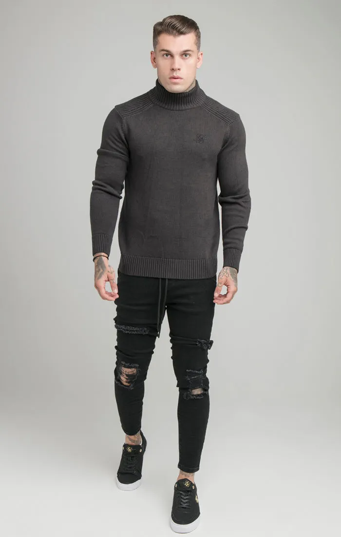 Grey Turtle Neck Jumper sold by Siksilk product image thumbnail 4