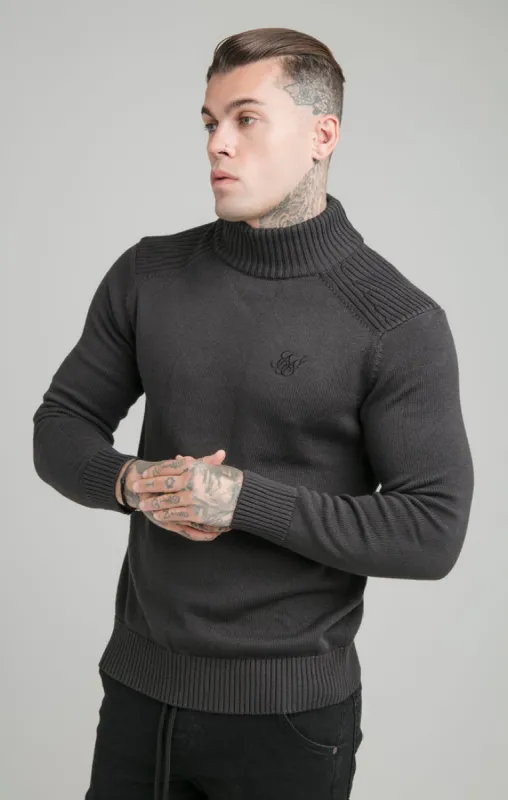 Grey Turtle Neck Jumper sold by Siksilk