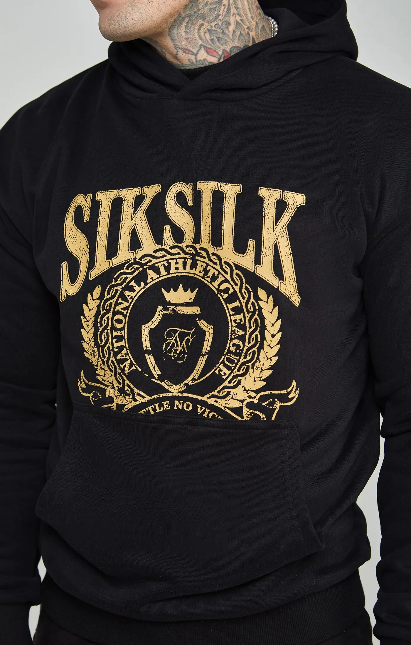 Oversized Crest Logo Hoodie sold by Siksilk product image thumbnail 2