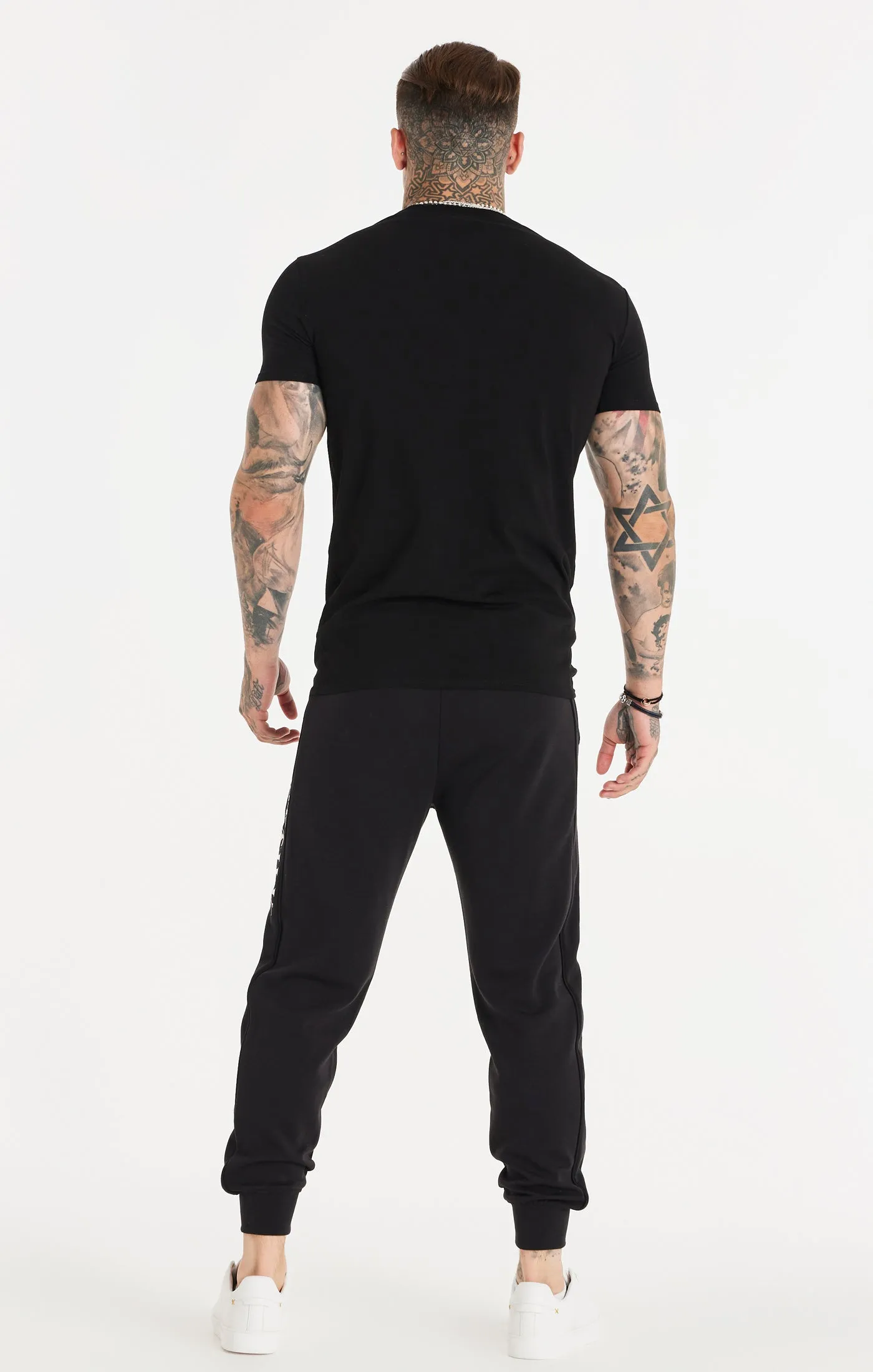 SikSilk Oversized Dual Script Logo Tee - Black sold by Siksilk product image thumbnail 5
