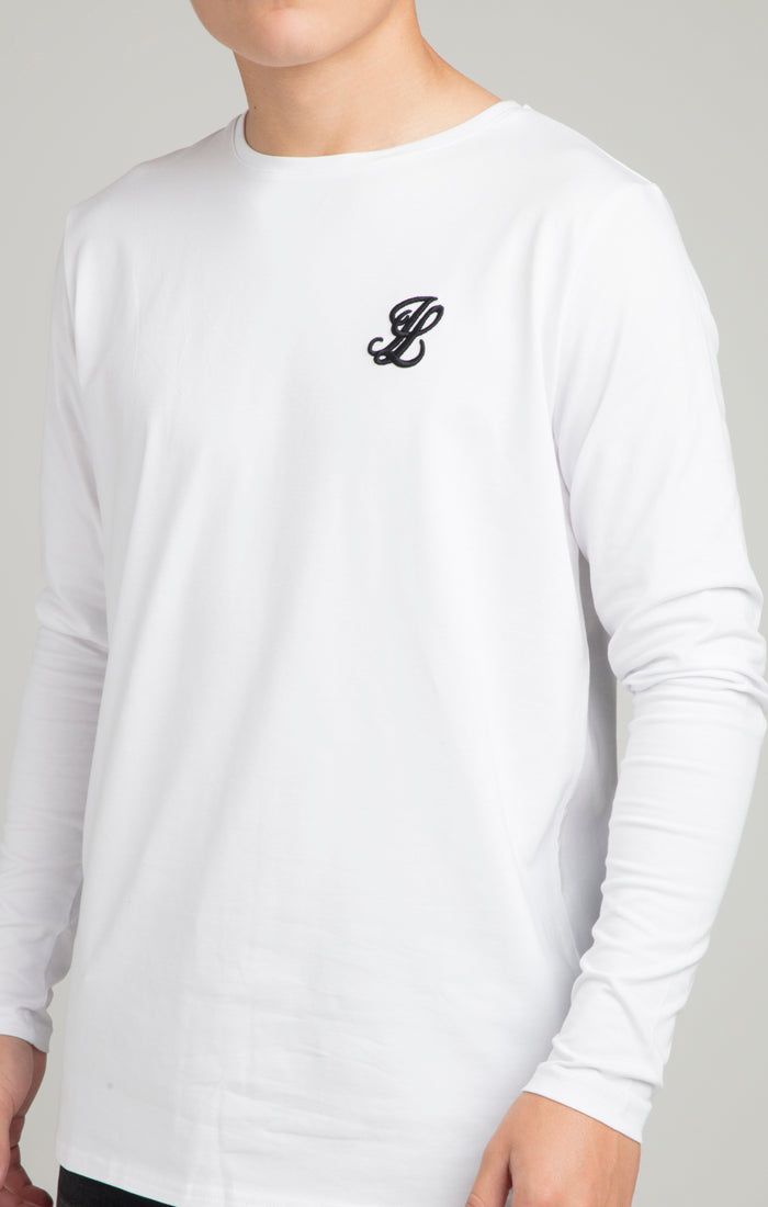Boys Illusive White Essentials Long Sleeve T-Shirt sold by Siksilk product image thumbnail 5