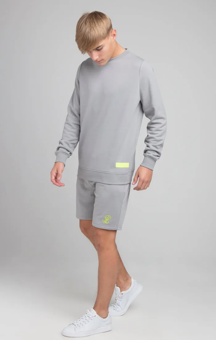Boys Illusive Grey Crew Sweatshirt sold by Siksilk product image thumbnail 3