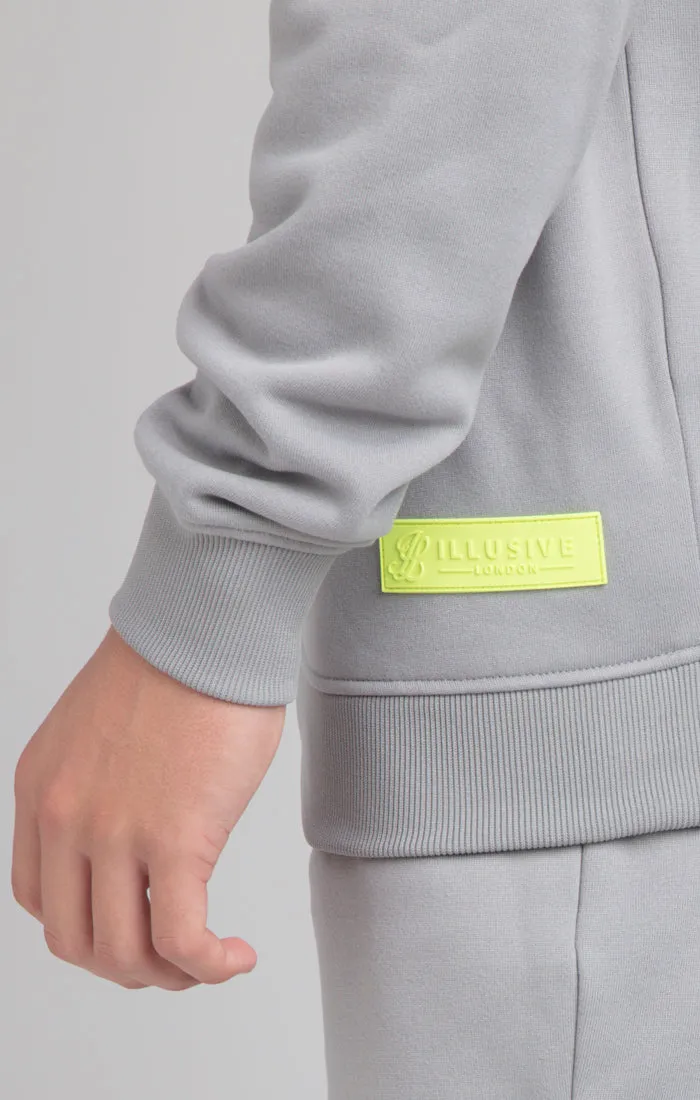 Boys Illusive Grey Crew Sweatshirt sold by Siksilk product image thumbnail 4