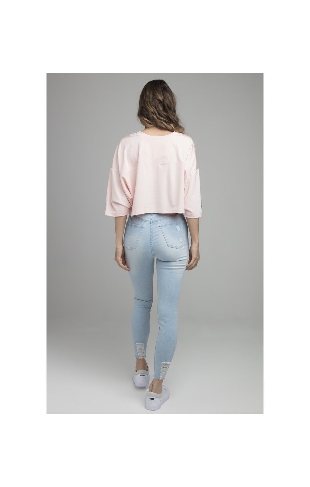 SikSilk Retro Football Crop Jersey - Pink sold by Siksilk product image thumbnail 5