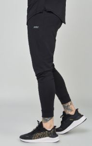 Black Sports Muscle Fit Track Pant sold by Siksilk