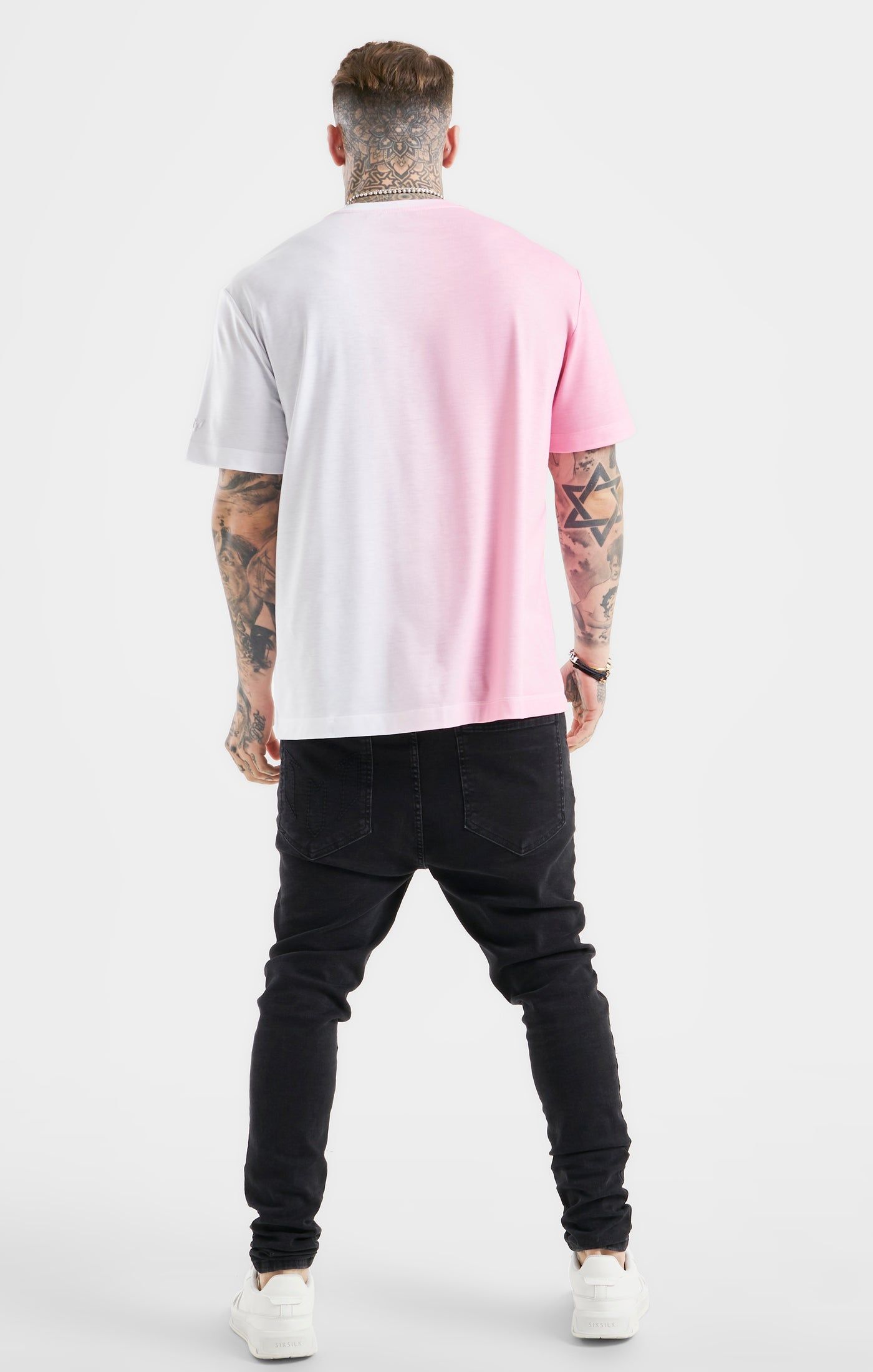 Messi x SikSilk Pink Oversized Fade T-Shirt sold by Siksilk product image thumbnail 5