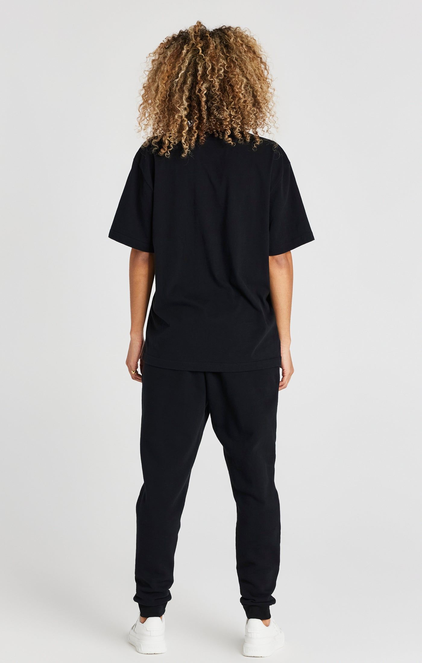 Black Relaxed Fit Cuffed Jogger sold by Siksilk product image thumbnail 7