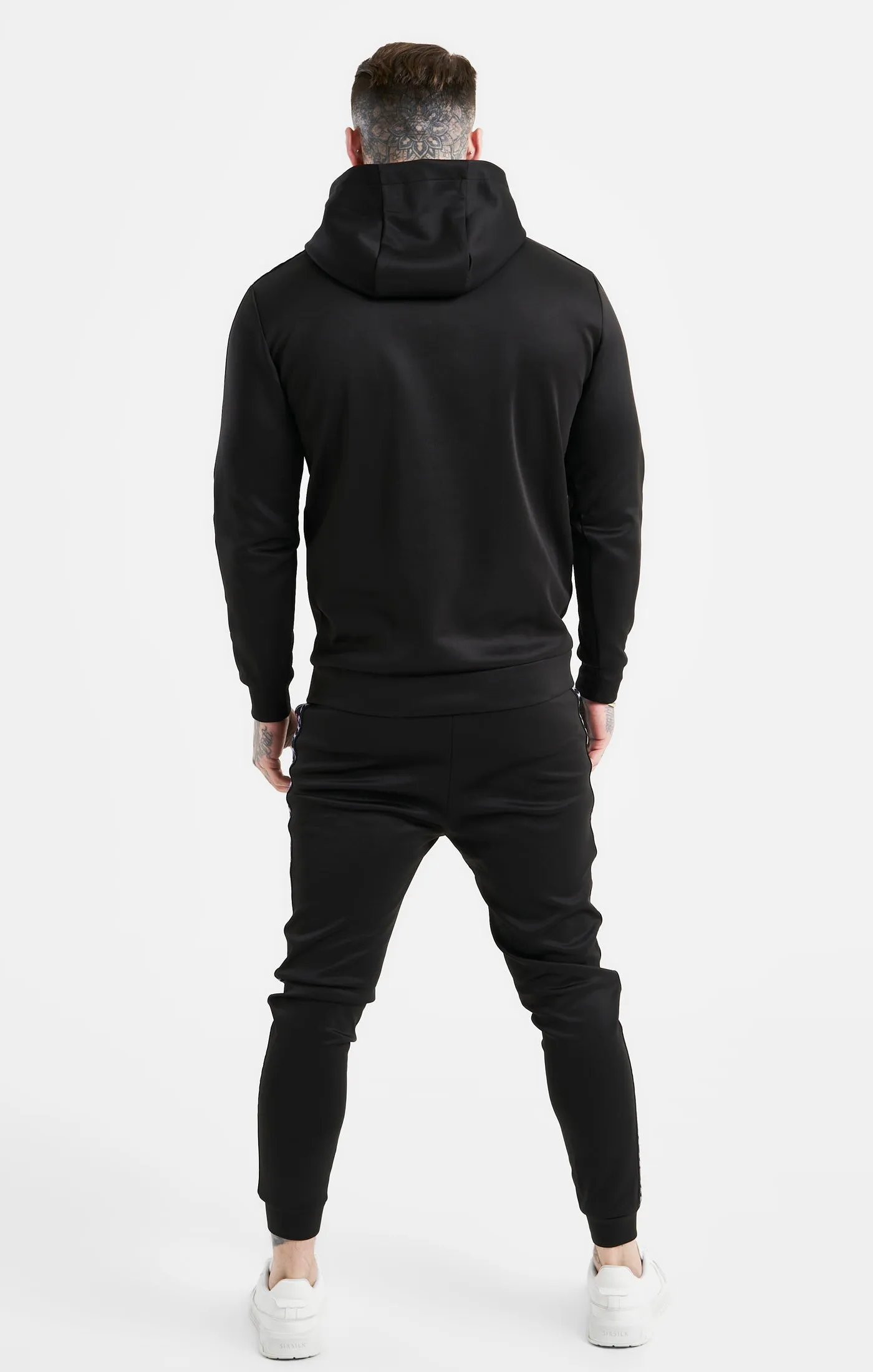 Black Taped Overhead Hoodie sold by Siksilk product image thumbnail 5