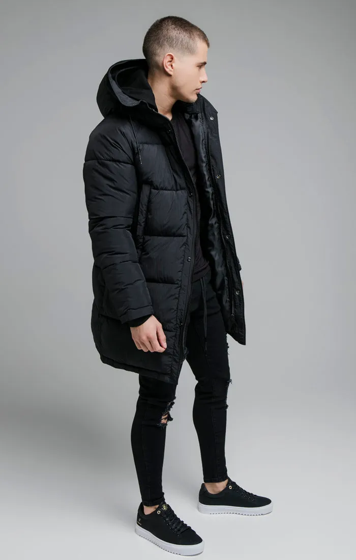 Black Elongated Parker sold by Siksilk product image thumbnail 2