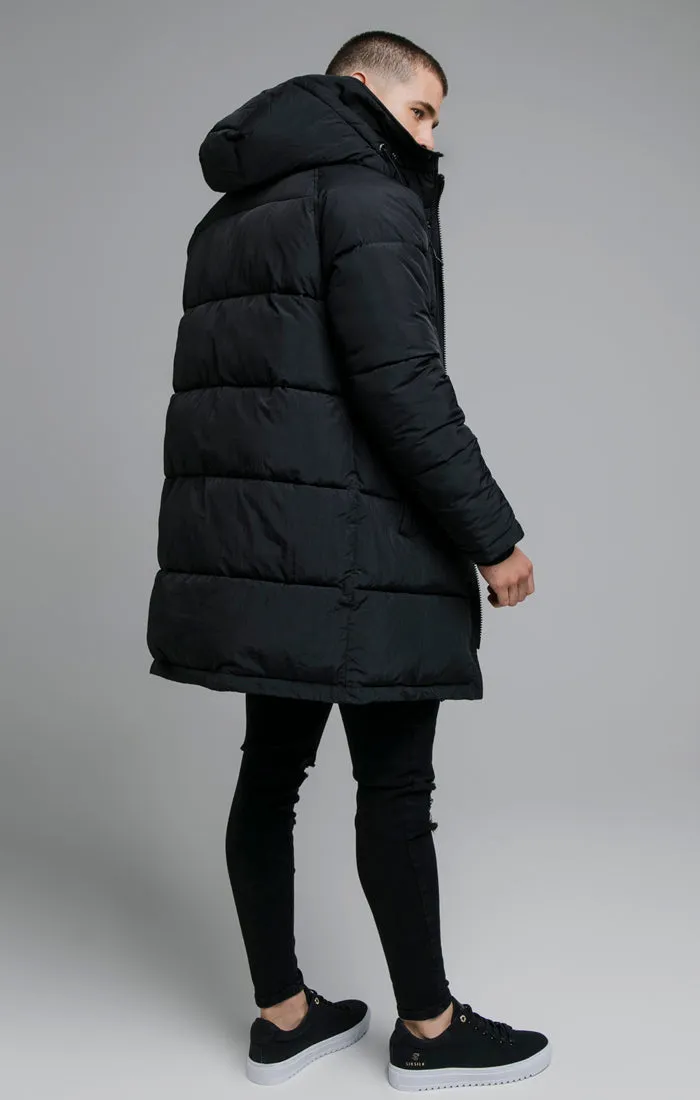 Black Elongated Parker sold by Siksilk product image thumbnail 3