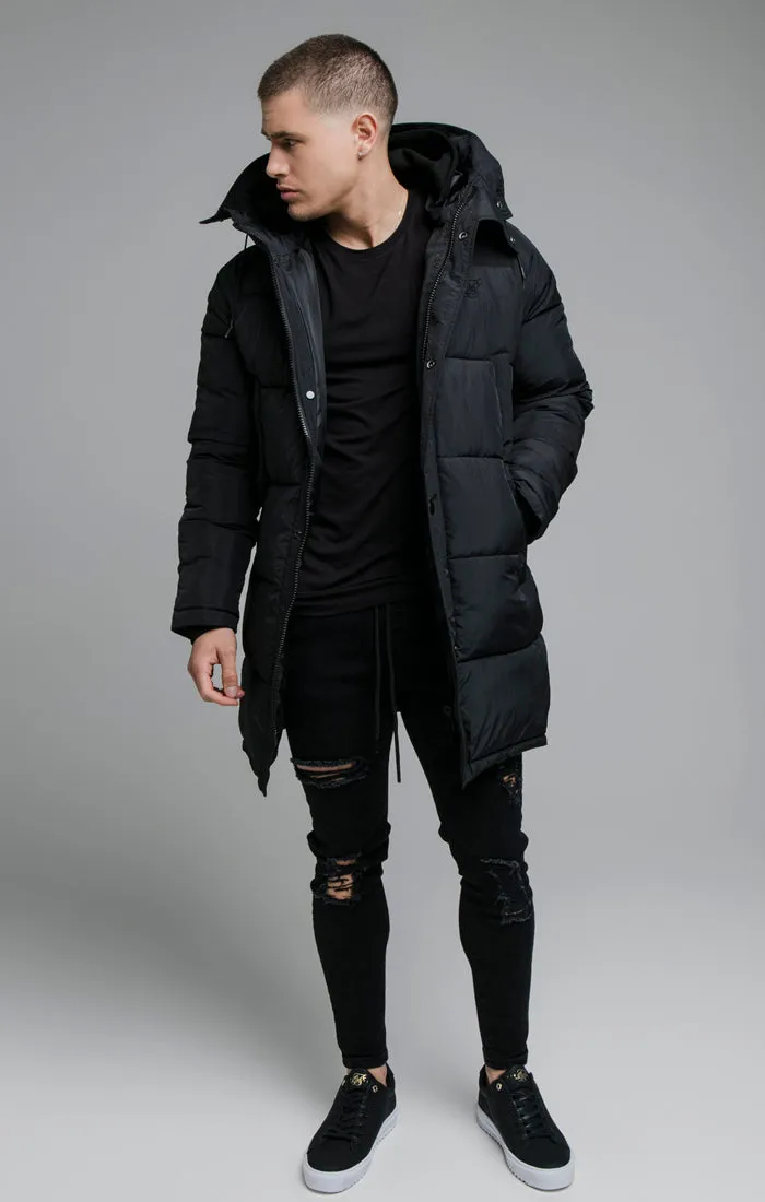 Black Elongated Parker sold by Siksilk product image thumbnail 4