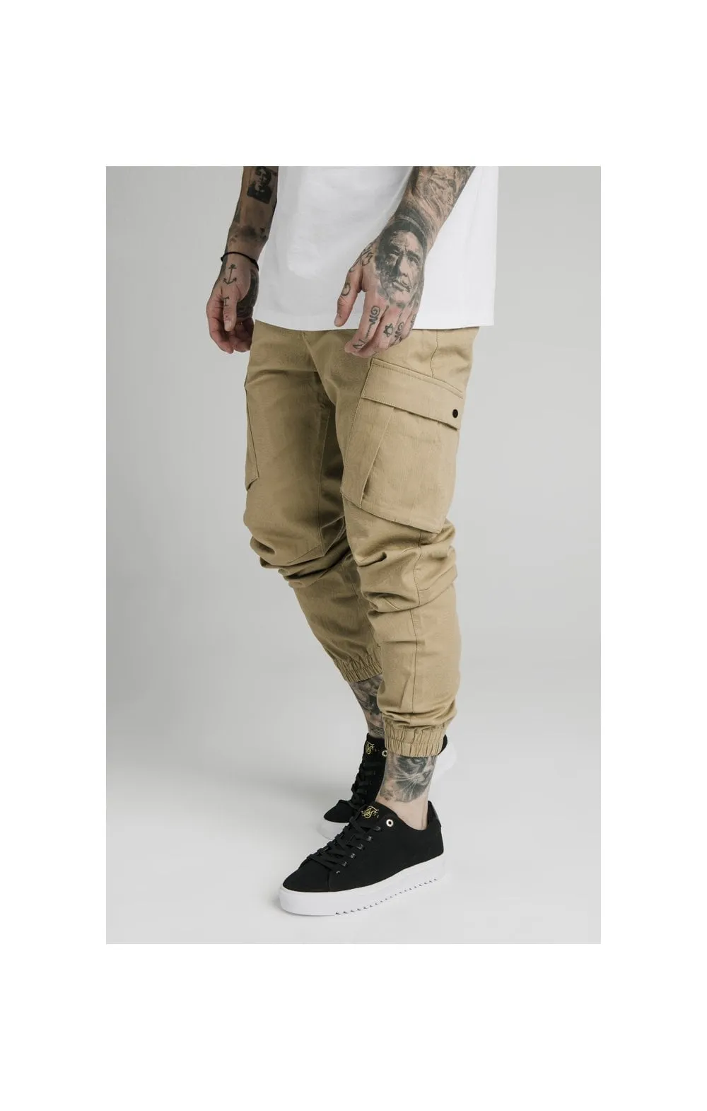 SikSilk Cargo Pants - Beige sold by Siksilk product image thumbnail 3