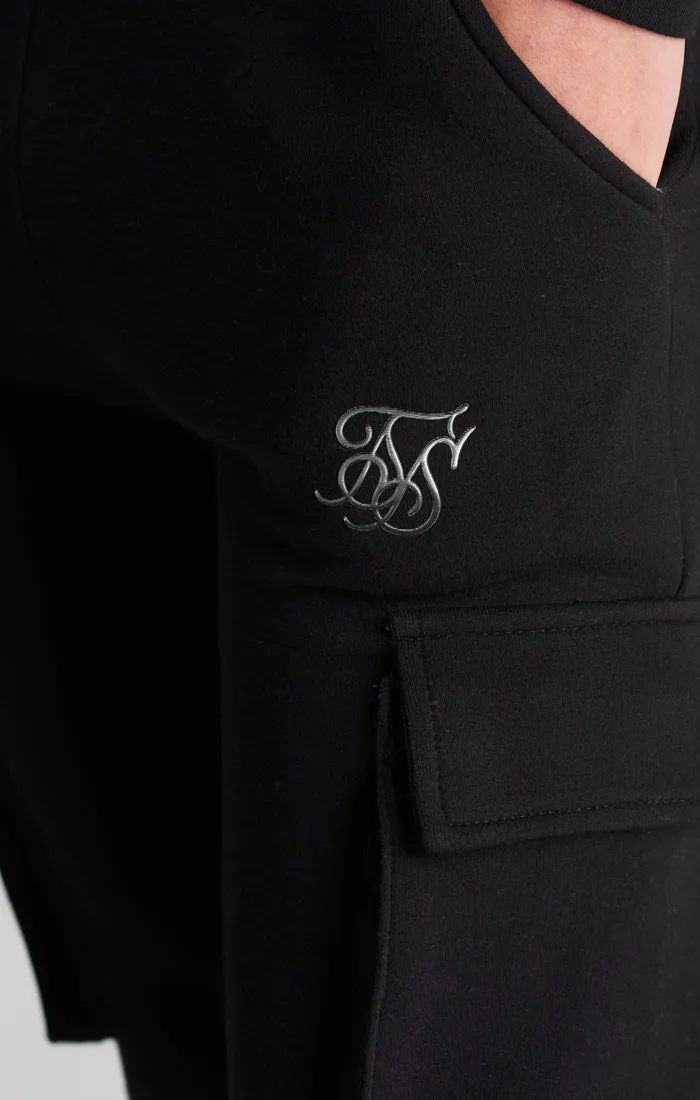 Boys Black Cargo Jogger sold by Siksilk product image thumbnail 5