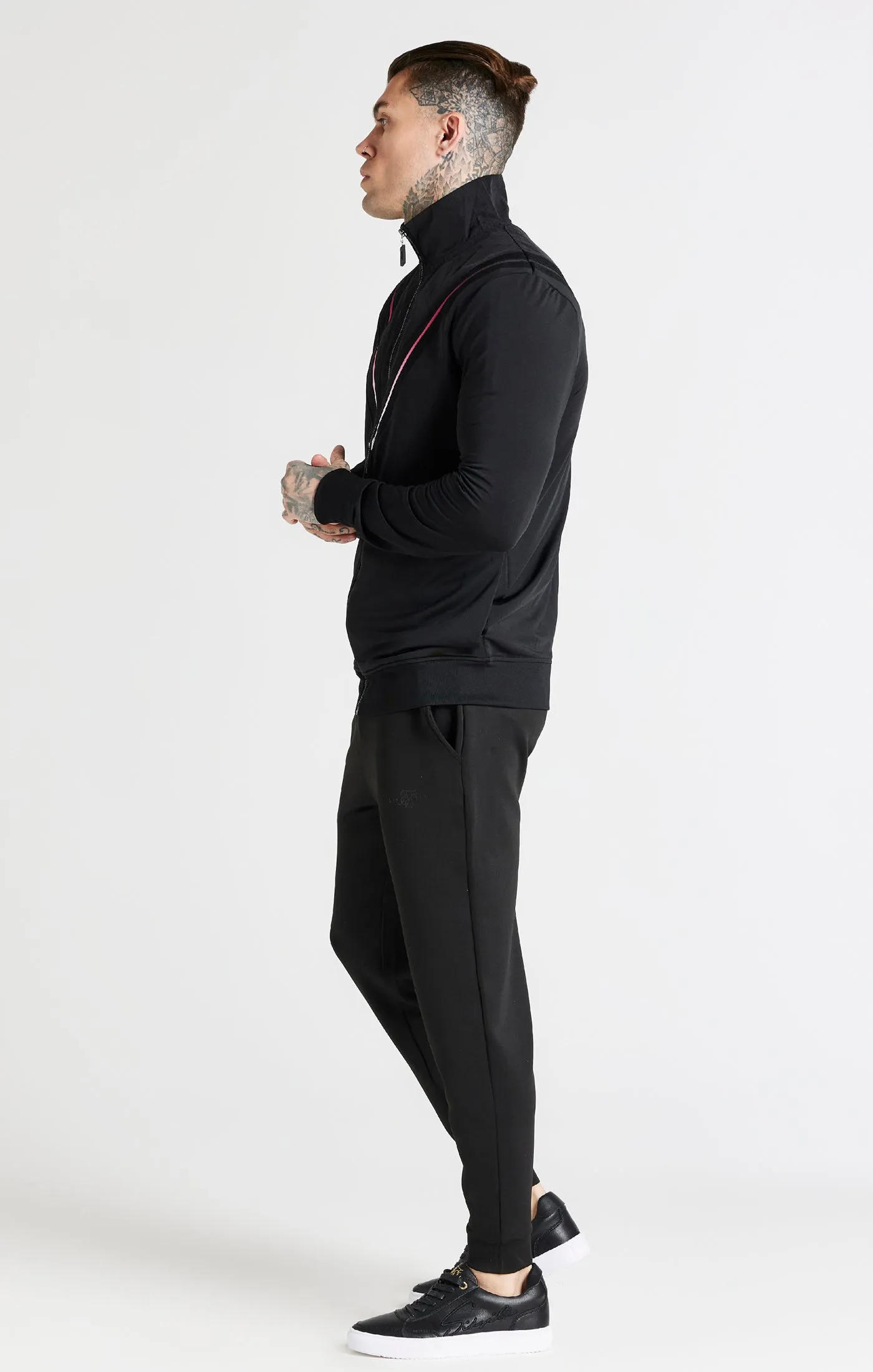 Black Fade Quarter Zip Funnel sold by Siksilk product image thumbnail 4