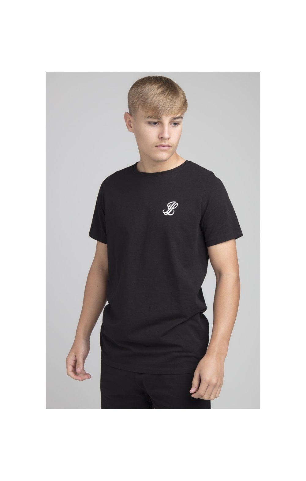Boys Illusive Black T-Shirt And Short Twin Set sold by Siksilk product image thumbnail 4