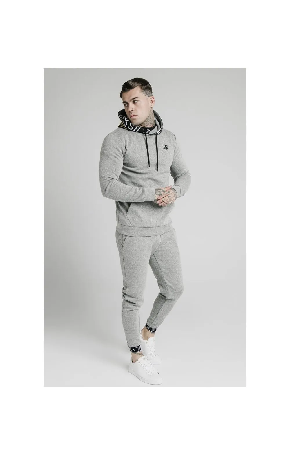 SikSilk Elastic Cuff Jogger - Grey Marl sold by Siksilk product image thumbnail 4