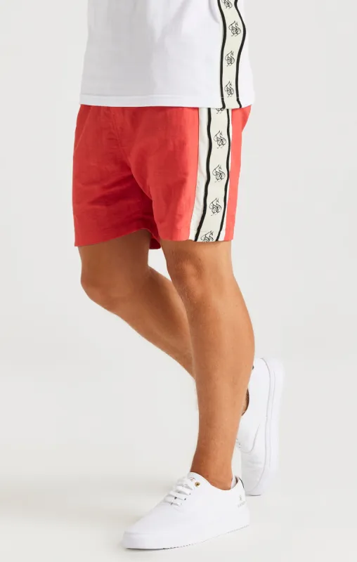 SikSilk Cali Tape Shorts - Orange sold by Siksilk
