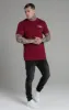 Burgundy Relaxed Fit T-Shirt sold by Siksilk