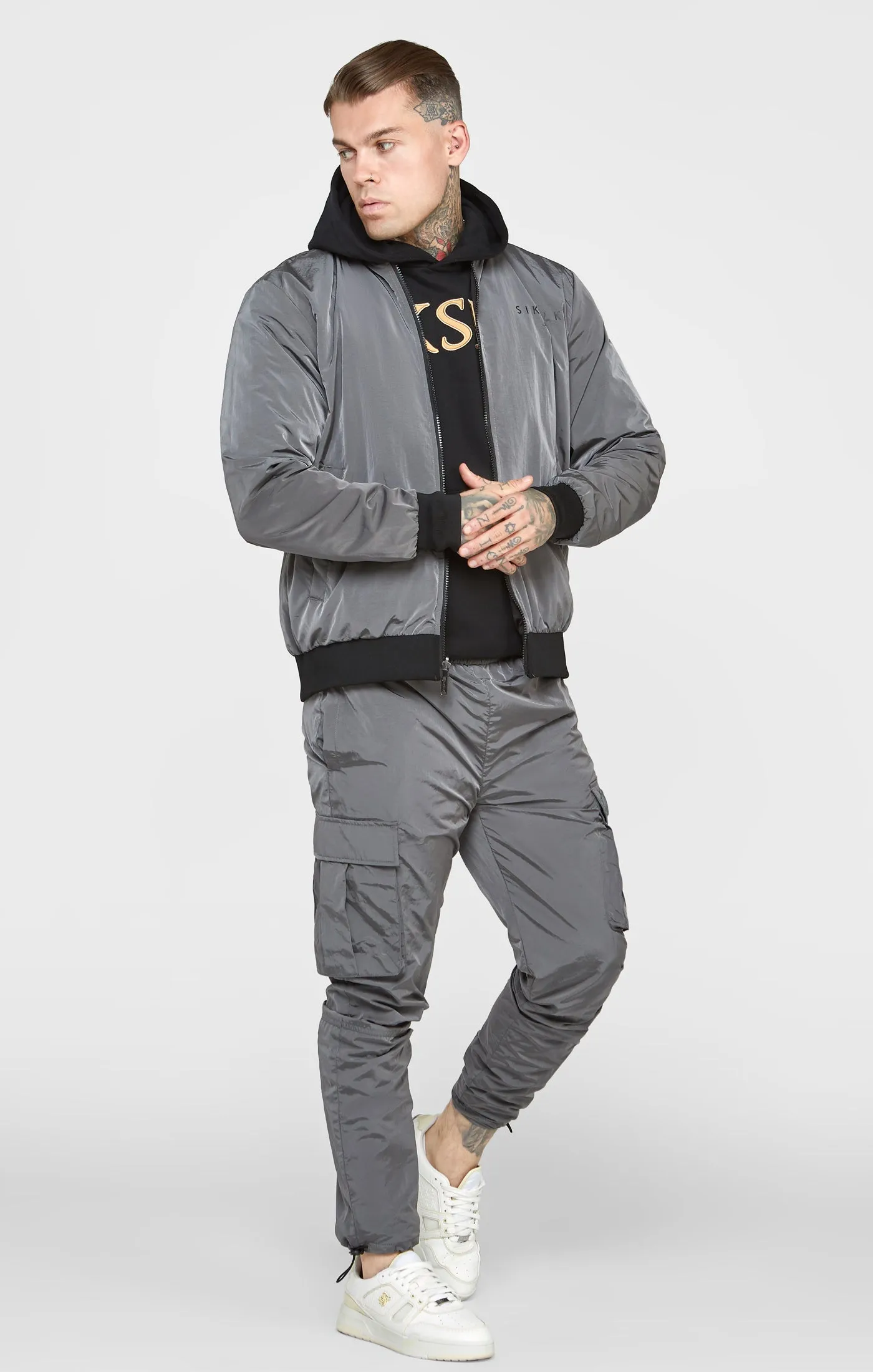 Grey Combat Pant sold by Siksilk product image thumbnail 3
