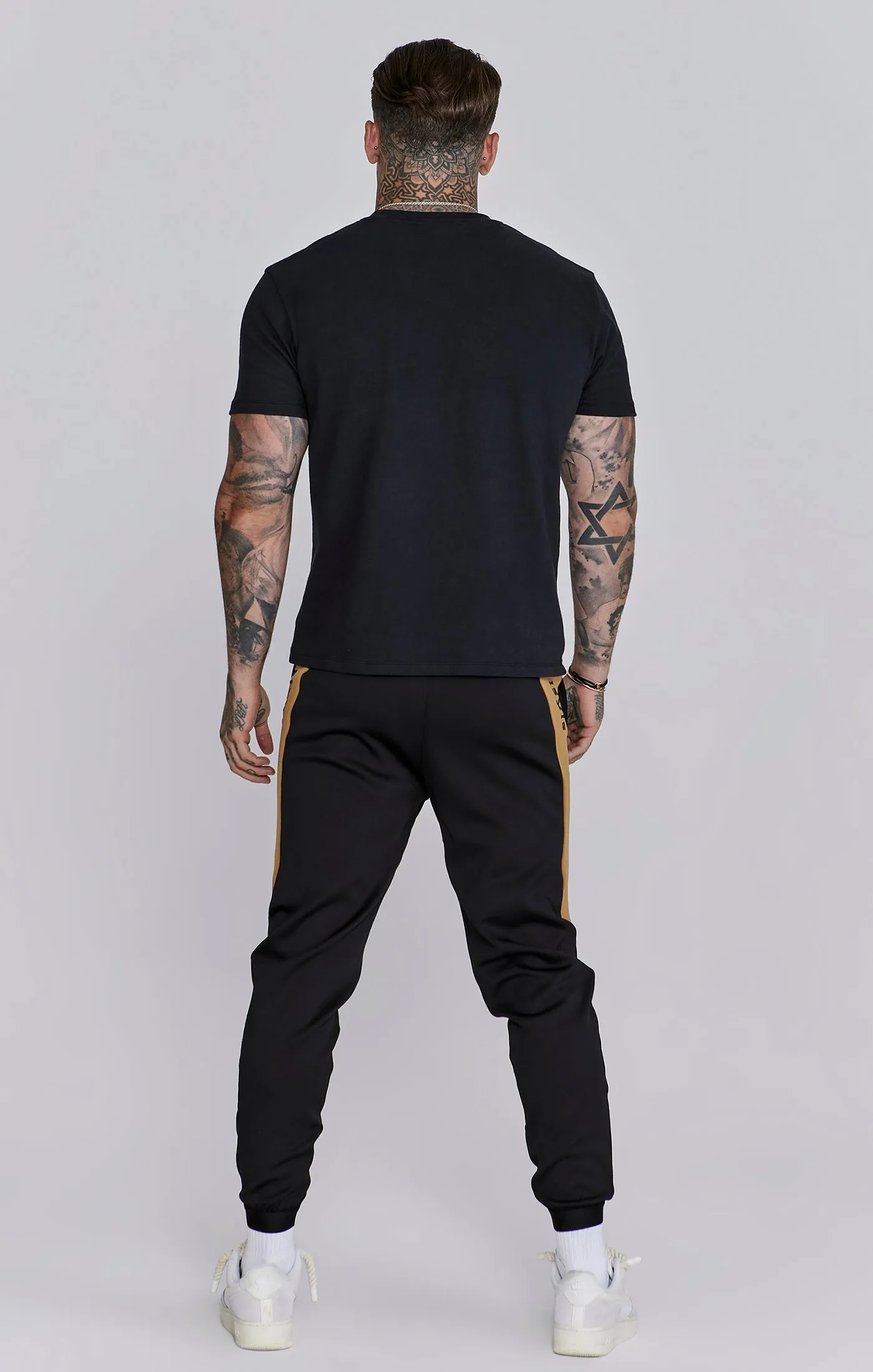 Black Muscle Fit Joggers sold by Siksilk product image thumbnail 5