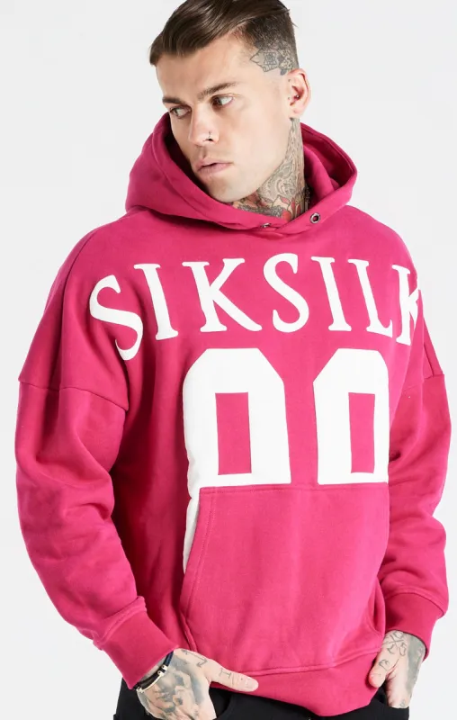 Pink Relaxed Fit Overhead Hoodie sold by Siksilk