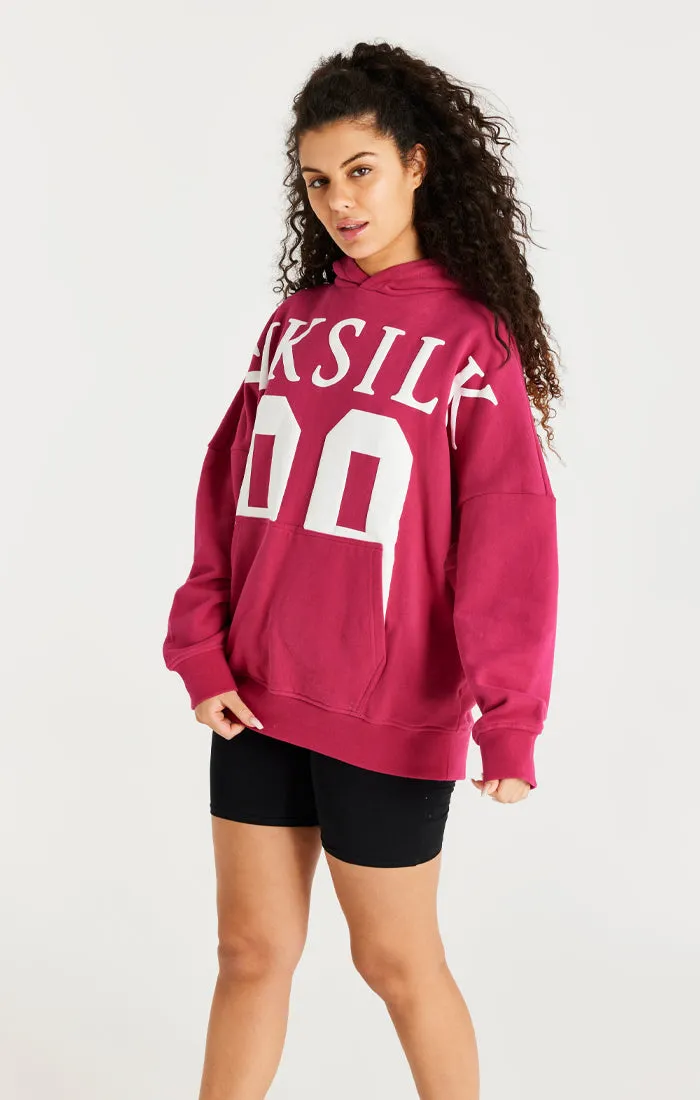 Pink Relaxed Fit Overhead Hoodie sold by Siksilk product image thumbnail 2