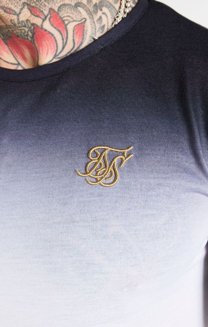 Black Fade Muscle Fit T-Shirt sold by Siksilk product image thumbnail 2