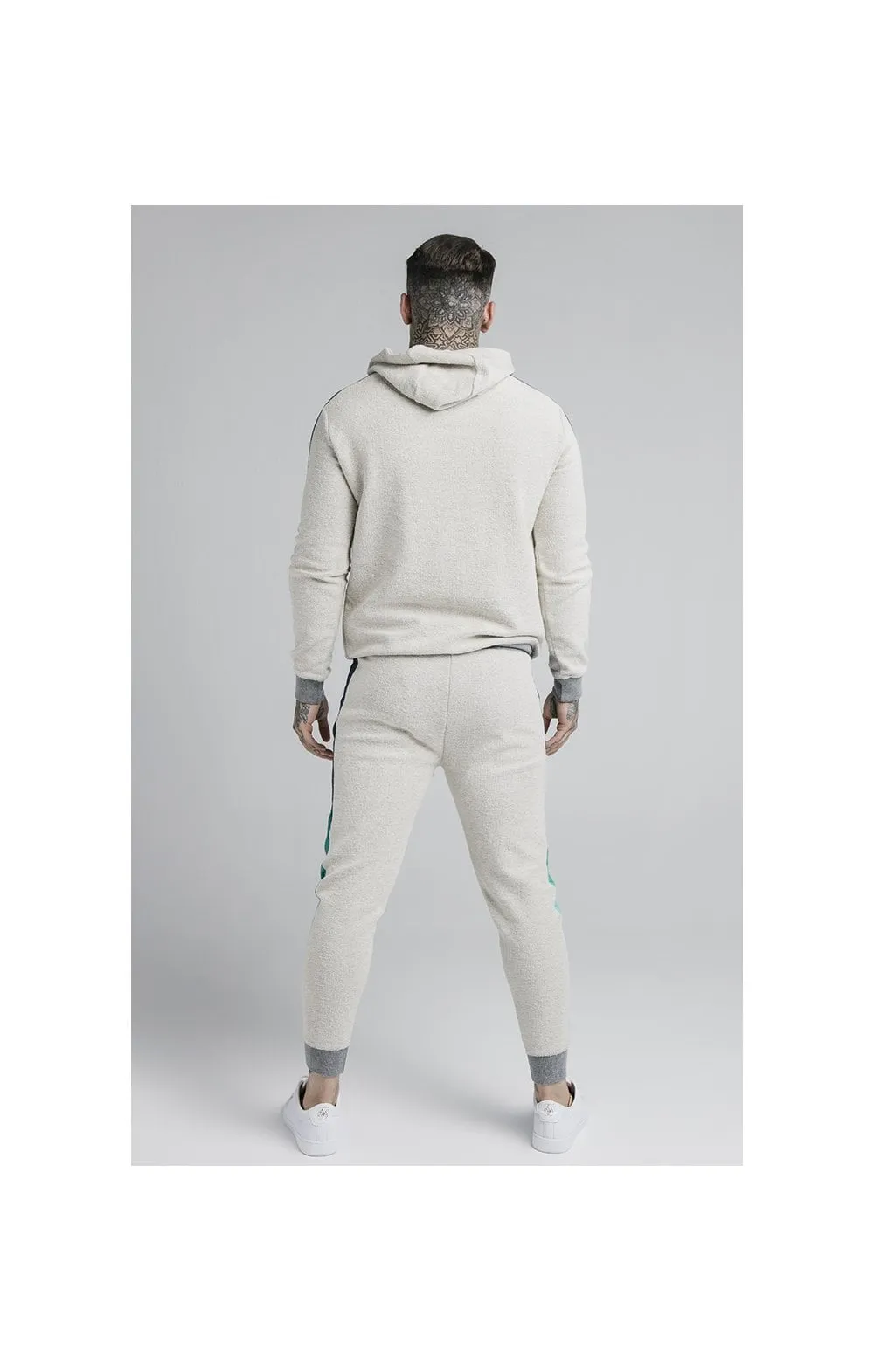 SikSilk Overhead Loop Back Fade Hoodie - Grey & Pacific Fade sold by Siksilk product image thumbnail 4