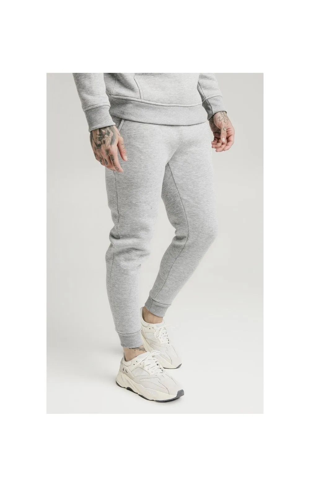 SikSilk Muscle Fit Jogger – Grey Marl sold by Siksilk