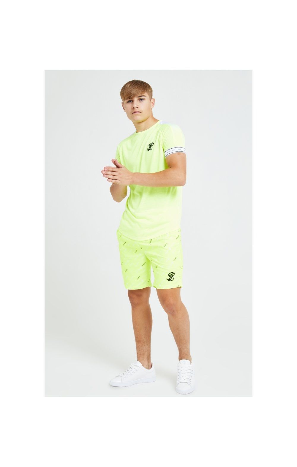 Illusive London Fade Panel Tech Tee - Neon Yellow sold by Siksilk product image thumbnail 3