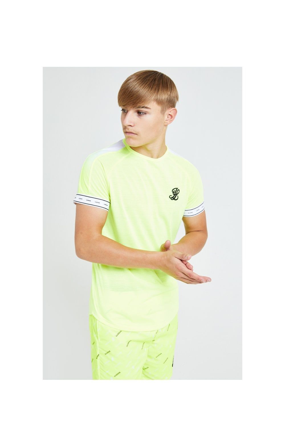 Illusive London Fade Panel Tech Tee - Neon Yellow sold by Siksilk product image thumbnail 2