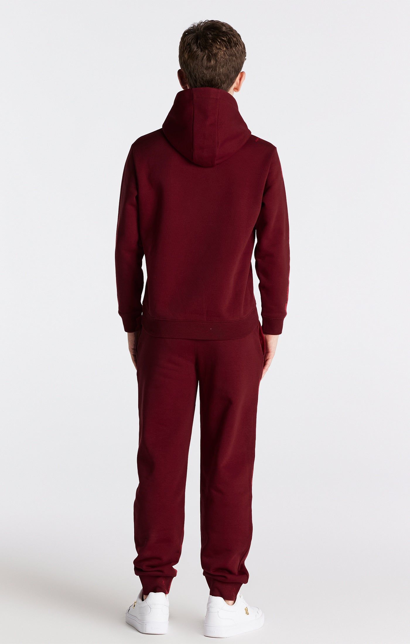 Boys Burgundy Essentials Cuffed Jogger sold by Siksilk product image thumbnail 5