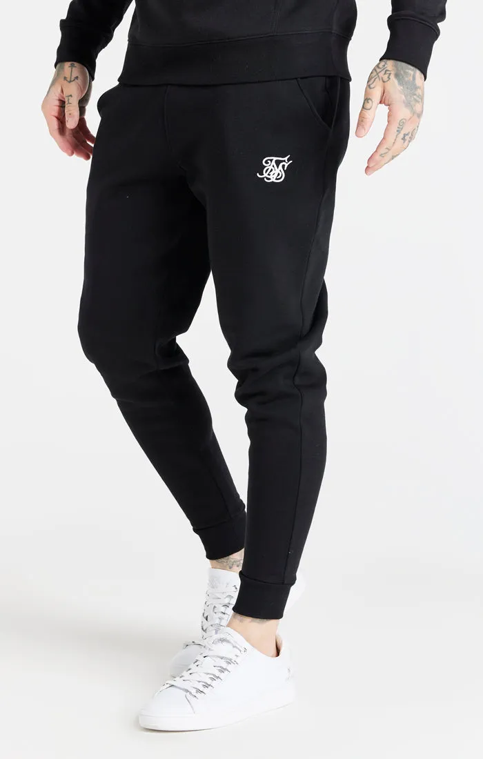 Black Essential Fitted Jogger sold by Siksilk