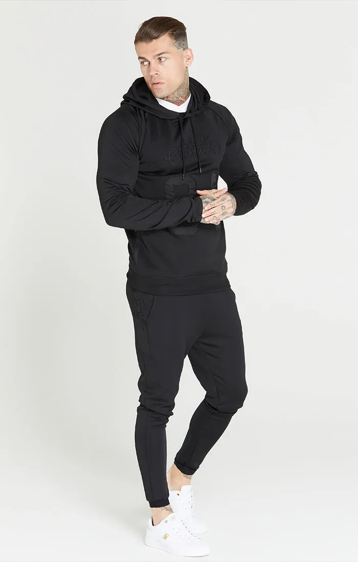 Black Overhead Retro Sports Hoodie sold by Siksilk product image thumbnail 3