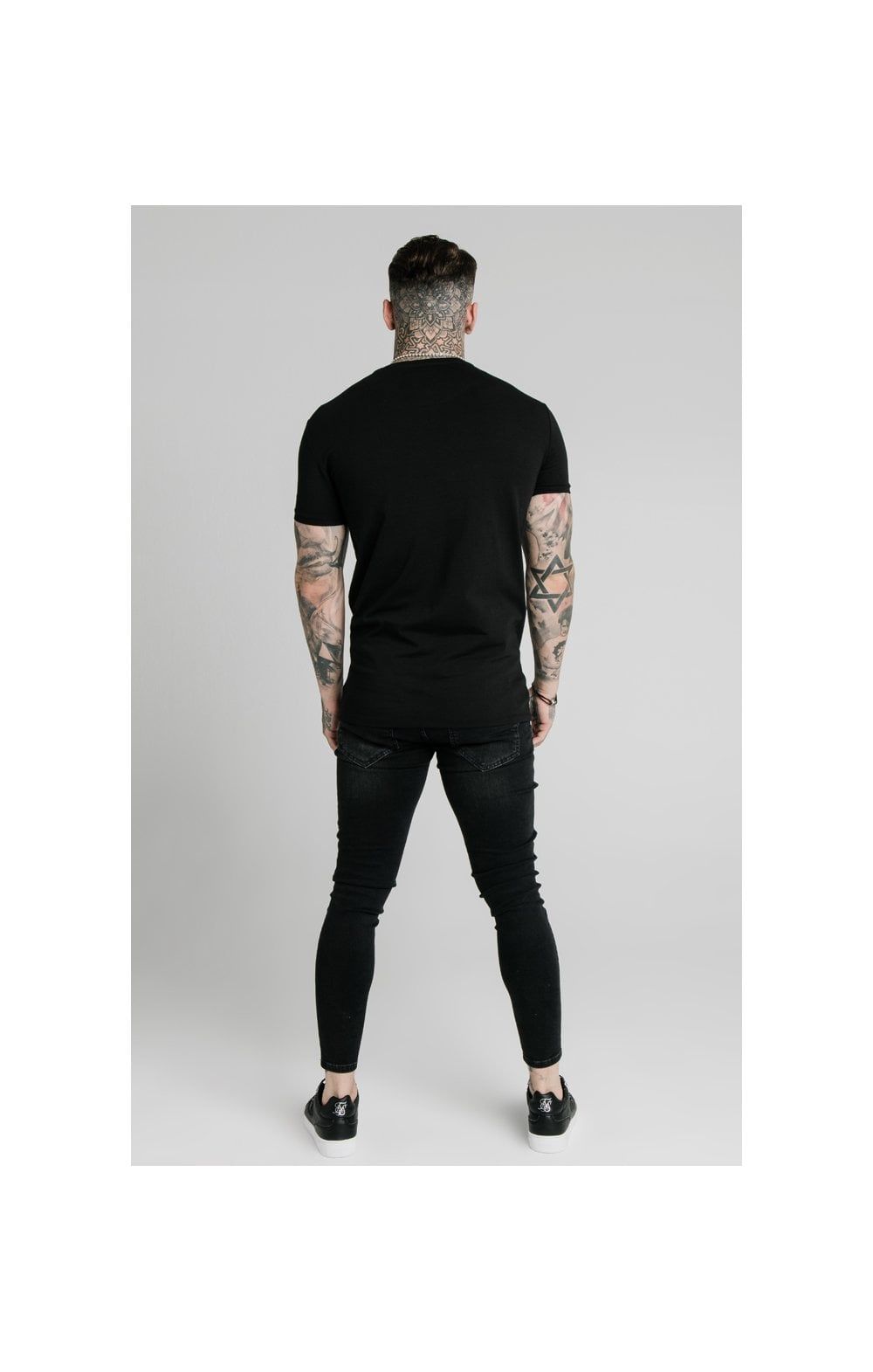 SikSilk Straight Hem Gym Tee - Black sold by Siksilk product image thumbnail 5