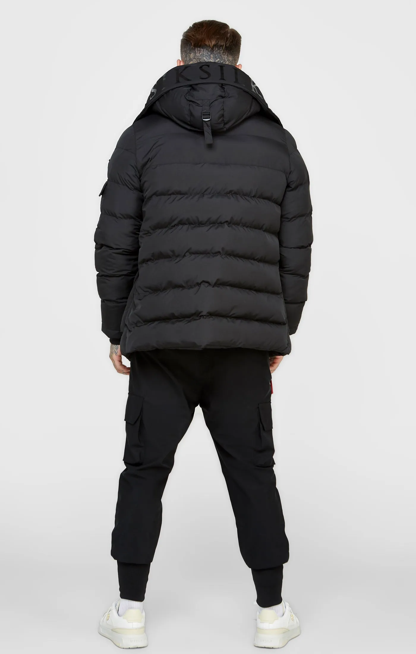 Black Parka Coat sold by Siksilk product image thumbnail 5