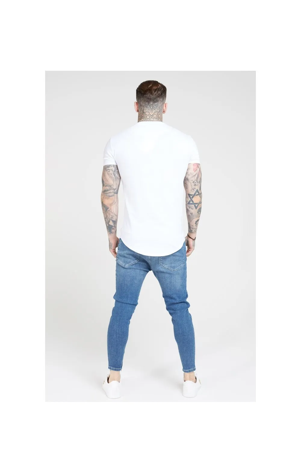 SikSilk S/S Core Gym Tee – White sold by Siksilk product image thumbnail 5