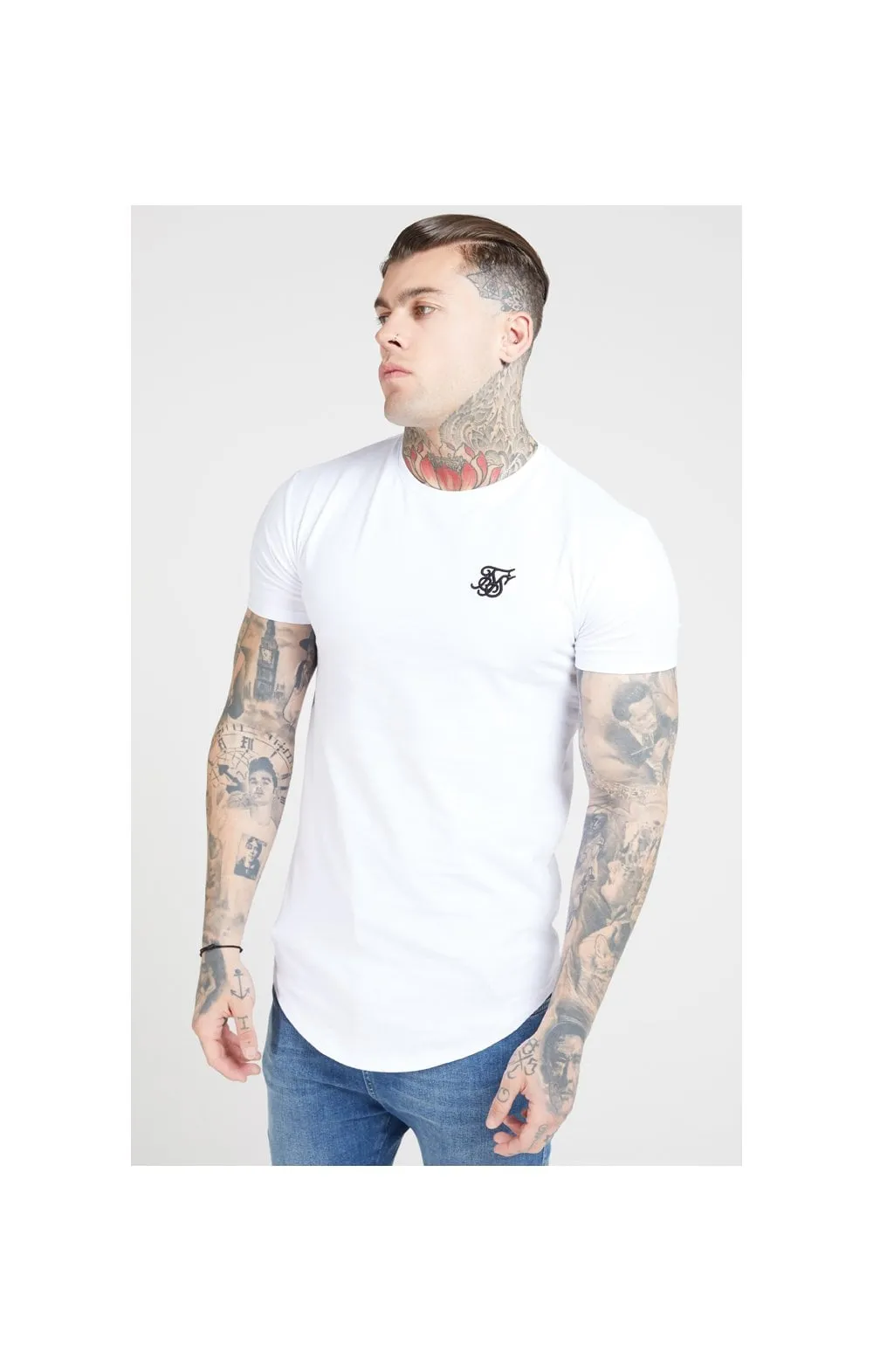 SikSilk S/S Core Gym Tee – White sold by Siksilk product image thumbnail 2