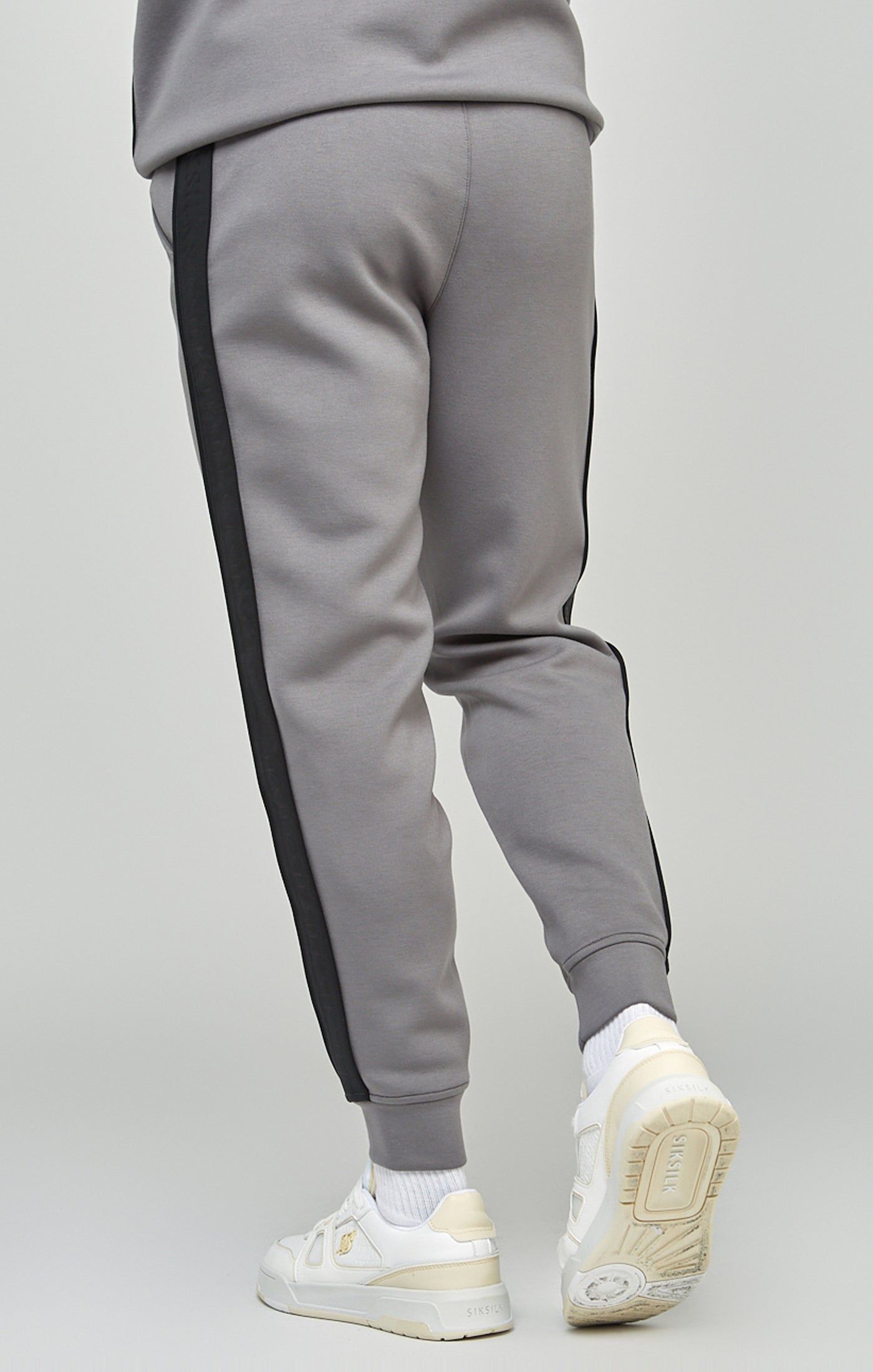 Grey Taped Zip Thru Hoodie & Jogger Set sold by Siksilk product image thumbnail 10