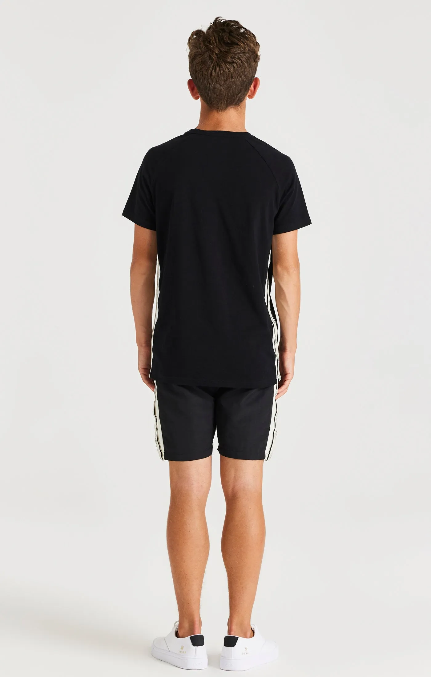 SikSilk Cali Side Tape Tee - Black sold by Siksilk product image thumbnail 5
