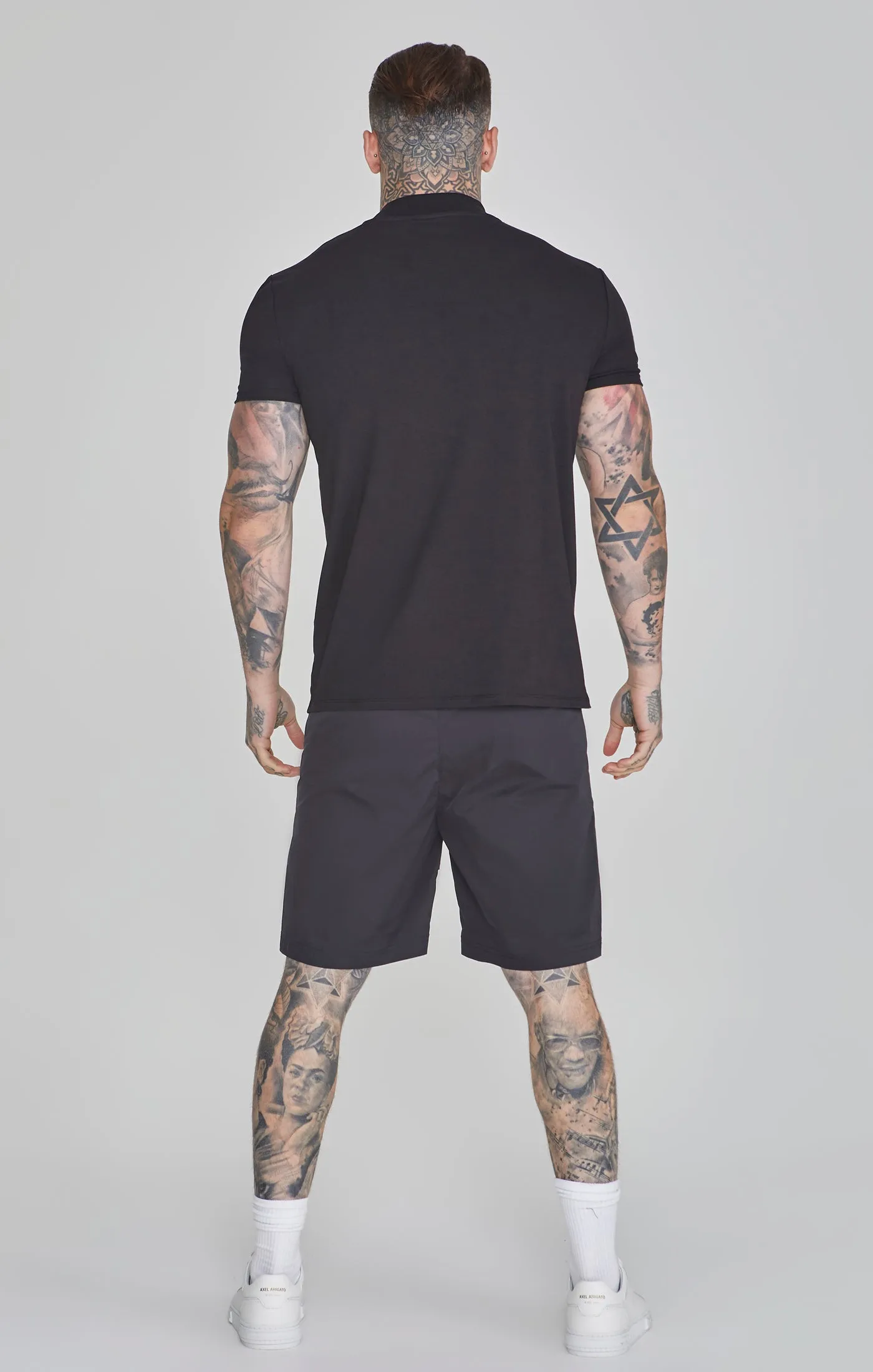 Black Muscle Fit T-Shirt sold by Siksilk product image thumbnail 5