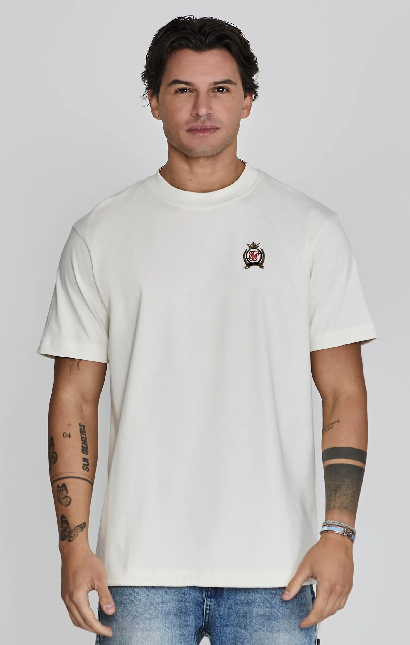 Ecru Oversized T-Shirt sold by Siksilk